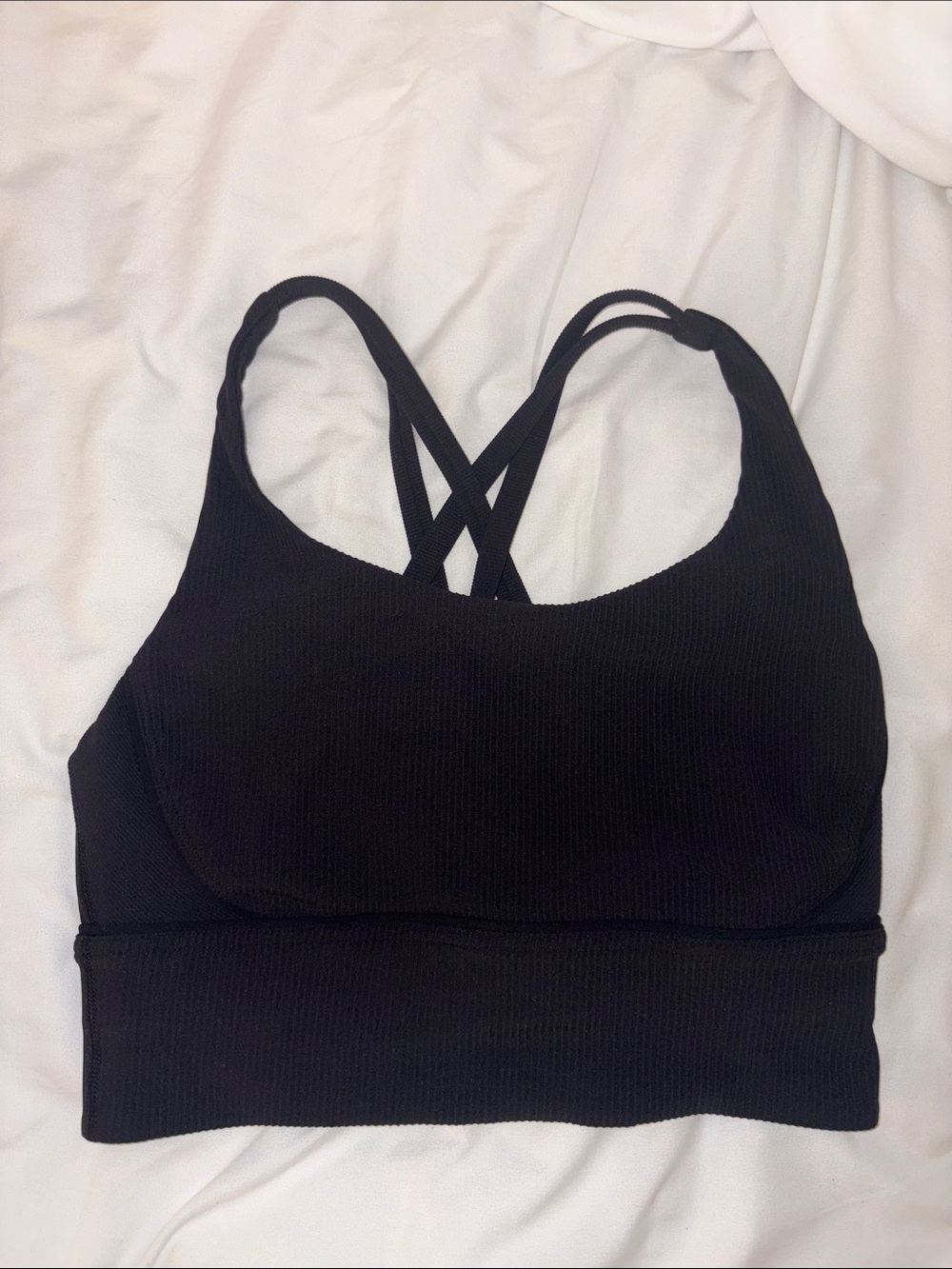 Lululemon Align Ribbed Bra Black Strappy Sports Bra